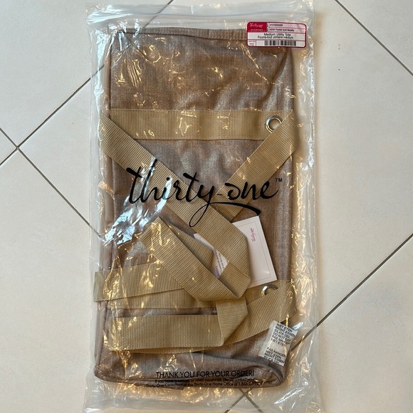 Thirty-One Medium Utility Tote Gold - Picture 3 of 5